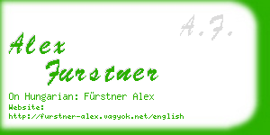 alex furstner business card